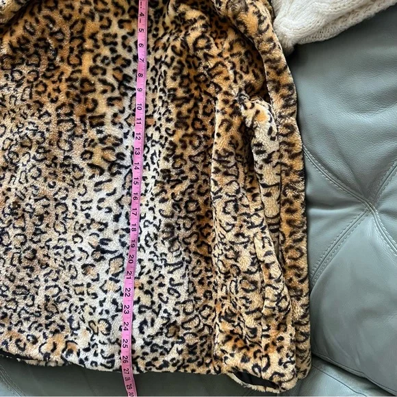 π NWT Leopard FOREVER 21 Gorgeous SOFT Fluffy FAUX FUR Baddie COAT Jacket 3X - Picture 11 of 16